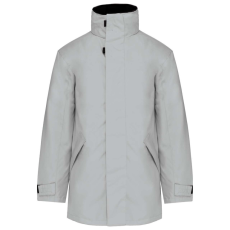 KARIBAN Uniszex kapucnis kabát steppelt béléssel, Kariban KA677, Snow Grey-XS