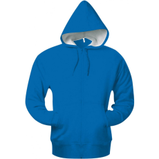 KARIBAN Uniszex kapucnis pulóver Kariban KA444 Full Zip Hooded Sweatshirt -4XL, Light Royal Blue