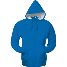 KARIBAN Uniszex kapucnis pulóver Kariban KA444 Full Zip Hooded Sweatshirt -S, Light Royal Blue női pulóver, kardigán