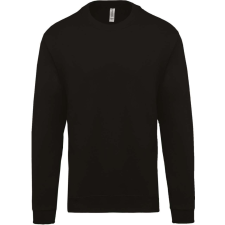 KARIBAN Uniszex kereknyakú pulóver, Kariban KA474, Black-XS férfi pulóver, kardigán
