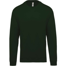 KARIBAN Uniszex kereknyakú pulóver, Kariban KA474, Forest Green-4XL