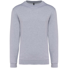 KARIBAN Uniszex kereknyakú pulóver, Kariban KA474, Oxford Grey-2XL férfi pulóver, kardigán
