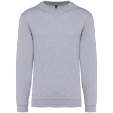 KARIBAN Uniszex kereknyakú pulóver, Kariban KA474, Oxford Grey-L