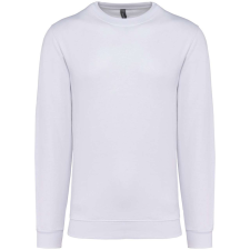 KARIBAN Uniszex kereknyakú pulóver, Kariban KA474, White-4XL férfi pulóver, kardigán