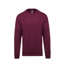 KARIBAN Uniszex kereknyakú pulóver, Kariban KA474, Wine-2XL férfi pulóver, kardigán