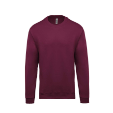 KARIBAN Uniszex kereknyakú pulóver, Kariban KA474, Wine-3XL