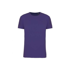 KARIBAN Uniszex körkötött organikus póló rövid ujjú, Kariban KA3032IC, Deep Purple-L