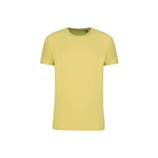 KARIBAN Uniszex körkötött organikus póló rövid ujjú, Kariban KA3032IC, Lemon Yellow-2XL