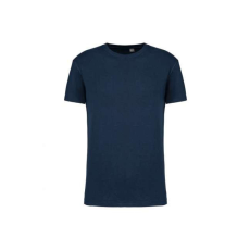 KARIBAN Uniszex körkötött organikus póló rövid ujjú, Kariban KA3032IC, Navy-4XL