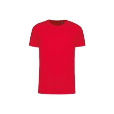 KARIBAN Uniszex körkötött organikus póló rövid ujjú, Kariban KA3032IC, Red-5XL