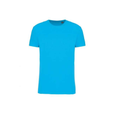 KARIBAN Uniszex körkötött organikus póló rövid ujjú, Kariban KA3032IC, Sea Turquoise-5XL férfi póló