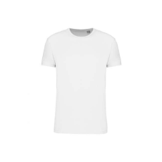 KARIBAN Uniszex körkötött organikus póló rövid ujjú, Kariban KA3032IC, White-XS