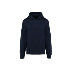 KARIBAN Uniszex laza szabású kapucnis pulóver, Kariban KA4018, Navy-XS