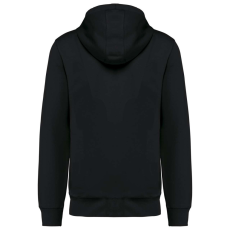 KARIBAN Uniszex organikus kapucnis vastag pulóver, Kariban KA4009, Black-M