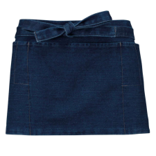 KARIBAN Uniszex pamut derekas rövid kötény sok zsebbel, Kariban KA886, Denim-U lakástextília