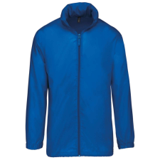 KARIBAN Uniszex rejtett kapucnis széldzseki, Kariban KA616, Light Royal Blue-2XL férfi kabát, dzseki