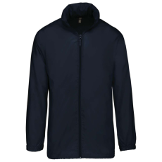 KARIBAN Uniszex rejtett kapucnis széldzseki, Kariban KA616, Navy-2XL