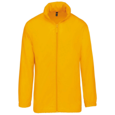 KARIBAN Uniszex rejtett kapucnis széldzseki, Kariban KA616, Yellow-XL férfi kabát, dzseki