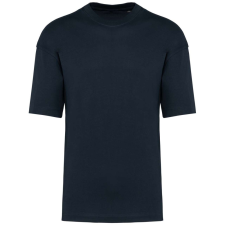 KARIBAN Uniszex szélesebb szabású környakas póló, Kariban KA3008, Navy-L férfi póló