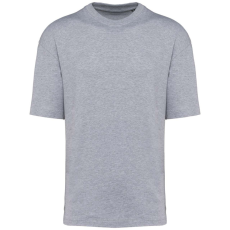 KARIBAN Uniszex szélesebb szabású környakas póló, Kariban KA3008, Oxford Grey-XS