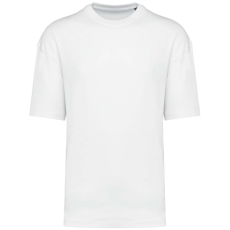 KARIBAN Uniszex szélesebb szabású környakas póló, Kariban KA3008, White-XL