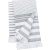 KARIBAN Uniszex törölköző Kariban KA132 Striped Fringed Fouta -Egy méret, Striped White/Smoke