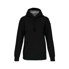 KARIBAN Uniszex vastag kapucnis pulóver, Kariban KA443, Black-4XL