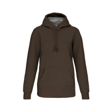 KARIBAN Uniszex vastag kapucnis pulóver, Kariban KA443, Dark Khaki-2XL