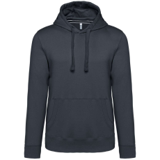 KARIBAN vastag férfi kapucnis pulóver KA489, Dark Grey-XS