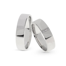  KARIKAGYŰRŰ PÁRBAN 14K ARANY 10,3 GR,, CIRKÓNIA KŐVEL gyűrű