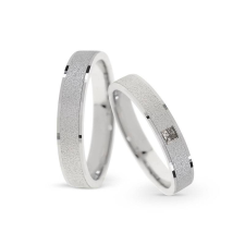  KARIKAGYŰRŰ PÁRBAN 14K ARANY 10,8 GR, GYÉMÁNT KŐVEL gyűrű