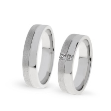 KARIKAGYŰRŰ PÁRBAN 14K ARANY 13,6 GR, CIRKÓNIA KŐVEL gyűrű