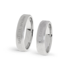  KARIKAGYŰRŰ PÁRBAN 14K ARANY 13,6 GR, CIRKÓNIA KŐVEL gyűrű