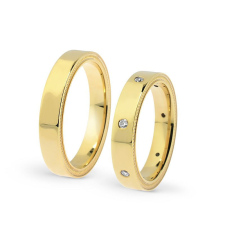  KARIKAGYŰRŰ PÁRBAN 14K ARANY 13 GR, CIRKÓNIA KŐVEL gyűrű