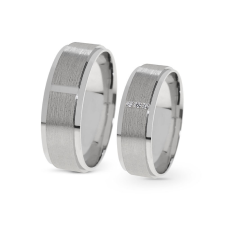  KARIKAGYŰRŰ PÁRBAN 14K ARANY 14 GR, CIRKÓNIA KŐVEL gyűrű