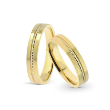  KARIKAGYŰRŰ PÁRBAN 14K ARANY 7,8 GR gyűrű