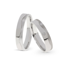  KARIKAGYŰRŰ PÁRBAN 14K ARANY 8,2 GR, CIRKÓNIA KŐVEL gyűrű