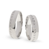 KARIKAGYŰRŰ PÁRBAN 14K ARANY 9,4 GR, GYÉMÁNT KŐVEL 0,036 CT