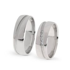  KARIKAGYŰRŰ PÁRBAN 14K ARANY 9,9 GR, CIRKÓNIA KŐVEL gyűrű