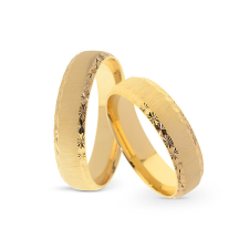  KARIKAGYŰRŰ PÁRBAN 14K ARANY 9 GR gyűrű