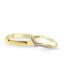  KARIKAGYŰRŰ PÁRBAN THE MALDIVES 14K ARANY CIRKÓNIA KŐVEL gyűrű