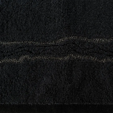  Karin pamut törölköző fényes cérnával szőtt díszítéssel Fekete 30x50 cm lakástextília