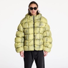  Karl kani sport patch square quilted tie dye téli kabát férfi zöld xl