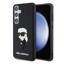 Karl Lagerfeld 3D Rubber Ikonik Samsung Galaxy S24 tok, fekete tok és táska
