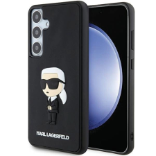 Karl Lagerfeld 3D Rubber Ikonik tok Samsung Galaxy S24 Plus - fekete tok és táska
