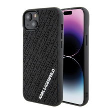 Karl Lagerfeld 3D Rubber Multi Logo Apple iPhone 15 Plus hátlap tok, fekete tok és táska