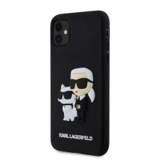 Karl Lagerfeld Apple iPhone 11/XR KARL LAGERFELD KLHCN613DRKCNK Hátlap - Fekete tok és táska