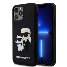 Karl Lagerfeld Apple iPhone 12 / 12 Pro tok fekete (KLHCP12M3DRKCNK) (KLHCP12M3DRKCNK) tok és táska