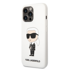 Karl Lagerfeld Apple iPhone 13 Pro KARL LAGERFELD KLHCP13LSNIKBCH Liquid Hátlap - Fehér tok és táska