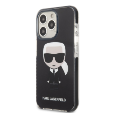 Karl Lagerfeld Apple iPhone 13 Pro KARL LAGERFELD KLHCP13LTPEIKK TPU Hátlap - Fekete tok és táska